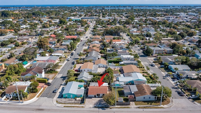 drone / aerial view featuring a residential view