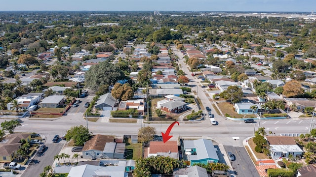 drone / aerial view featuring a residential view