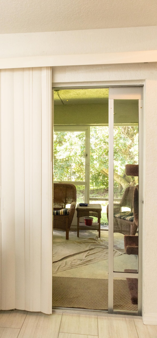 entryway with a wealth of natural light