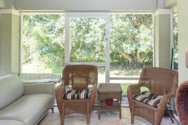 sunroom featuring a healthy amount of sunlight