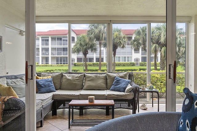 view of sunroom