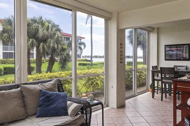 view of sunroom / solarium