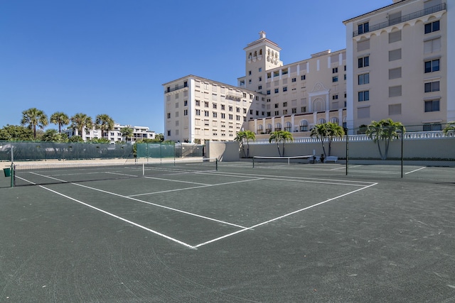 view of tennis court