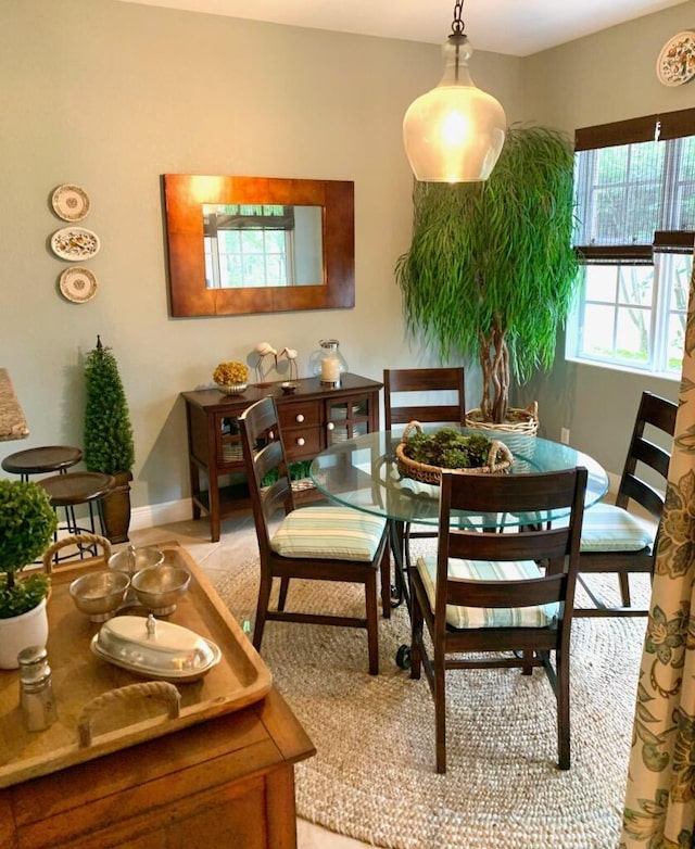 view of dining area