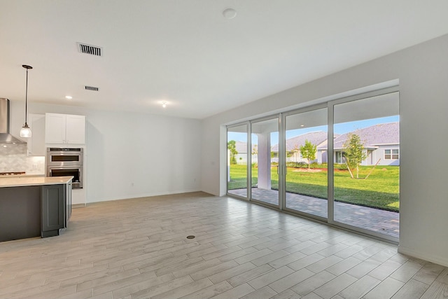 view of unfurnished living room