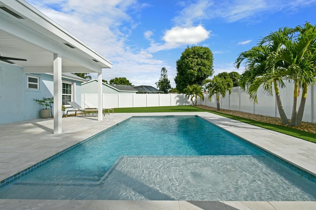 view of pool with a patio