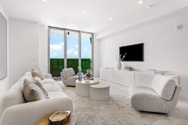 495 E Royal Palm Rd Unit 601, Boca Raton, FL 33432 - living room with recessed lighting and expansive windows