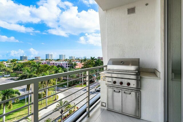 balcony with grilling area