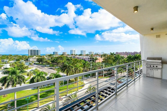 balcony with grilling area