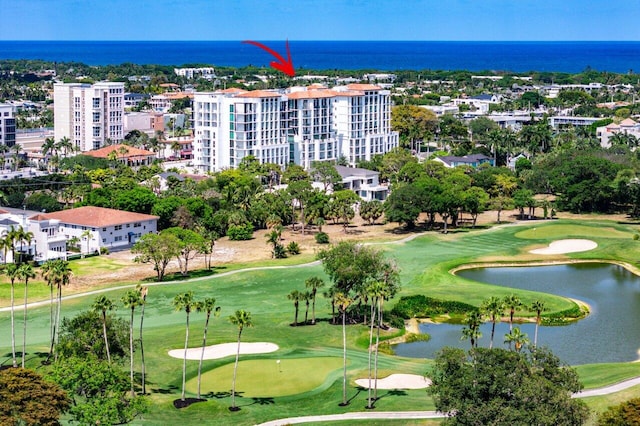 495 E Royal Palm Rd Unit 601, Boca Raton, FL 33432 - aerial view of apartment complex, a golf club, and a large body of water