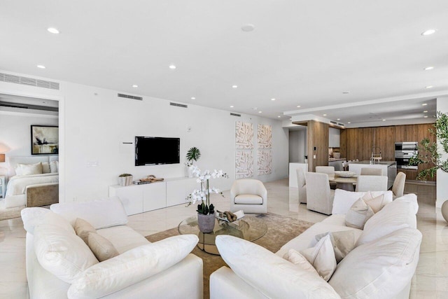 495 E Royal Palm Rd Unit 601, Boca Raton, FL 33432 - living area featuring recessed lighting