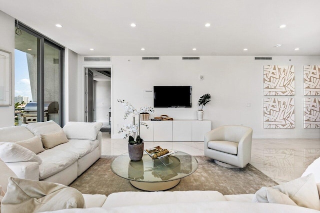 495 E Royal Palm Rd Unit 601, Boca Raton, FL 33432 - living room featuring recessed lighting
