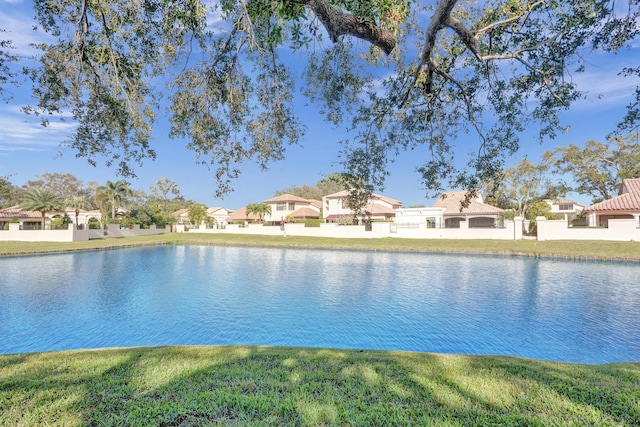 view of water feature