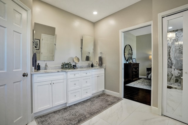 bathroom with vanity