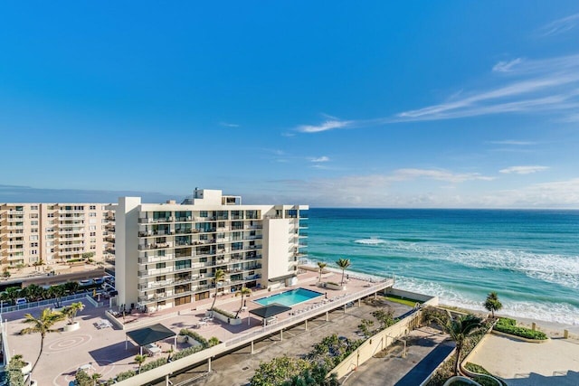 water view with a beach view