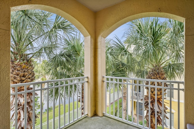 view of balcony