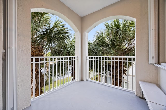 view of balcony