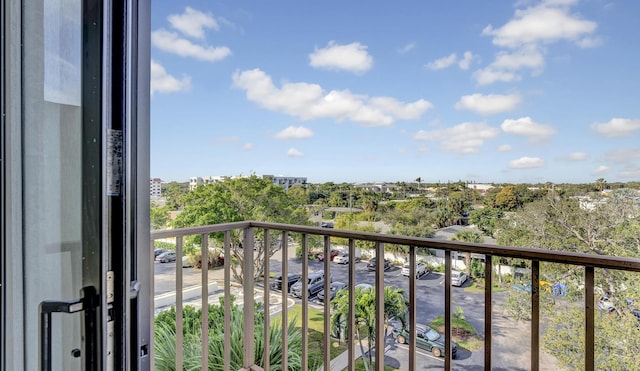 view of balcony