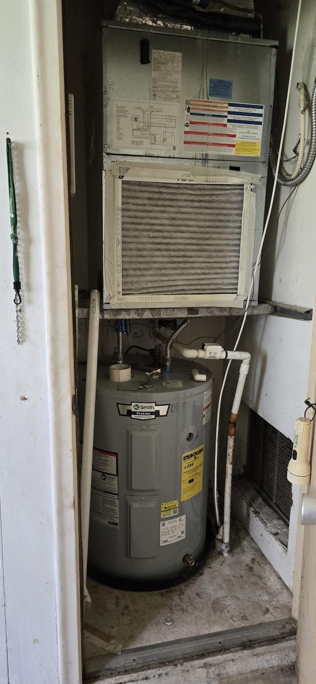 utilities featuring water heater