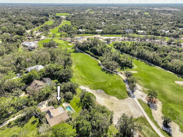bird's eye view of a local golf course