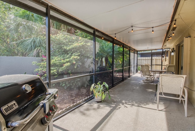 view of sunroom / solarium