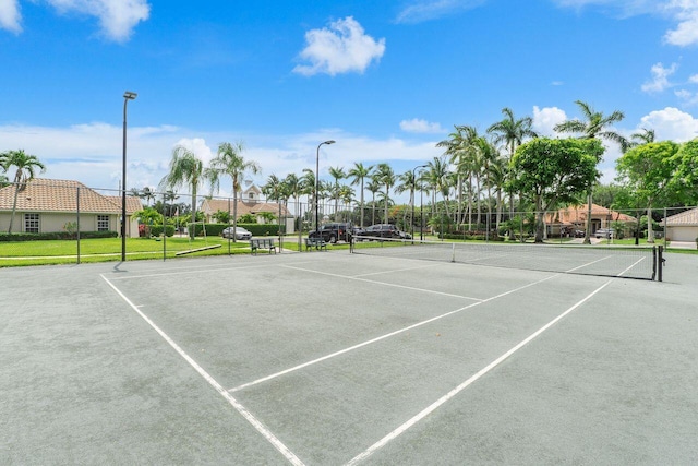 view of tennis court