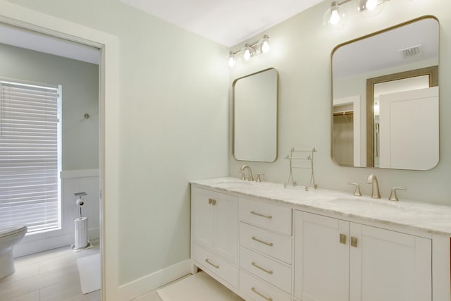 bathroom featuring vanity