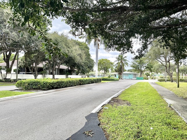 view of road