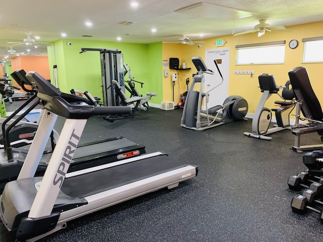 view of exercise room