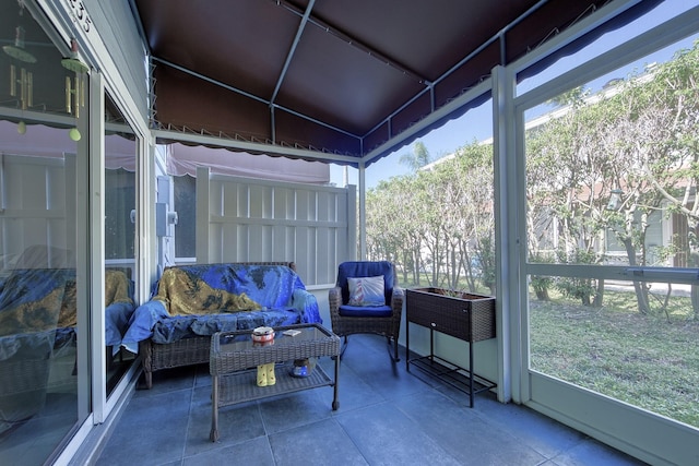 sunroom / solarium featuring a wealth of natural light