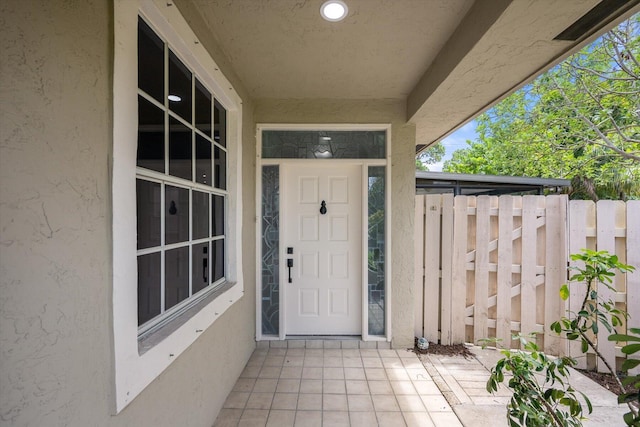 view of property entrance