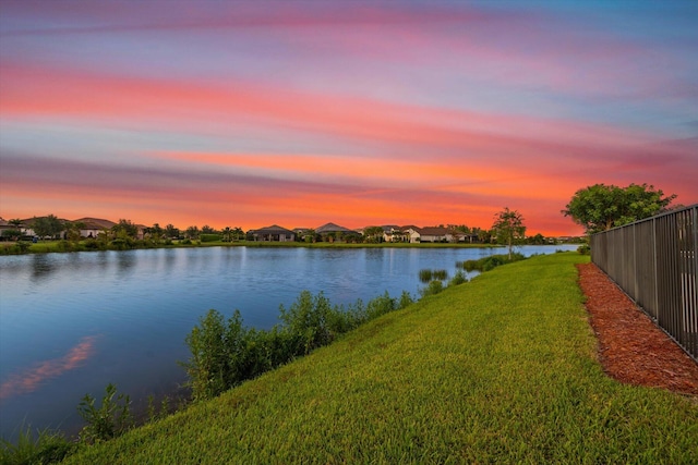 property view of water