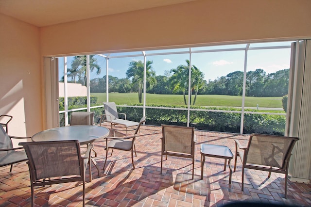 view of sunroom / solarium