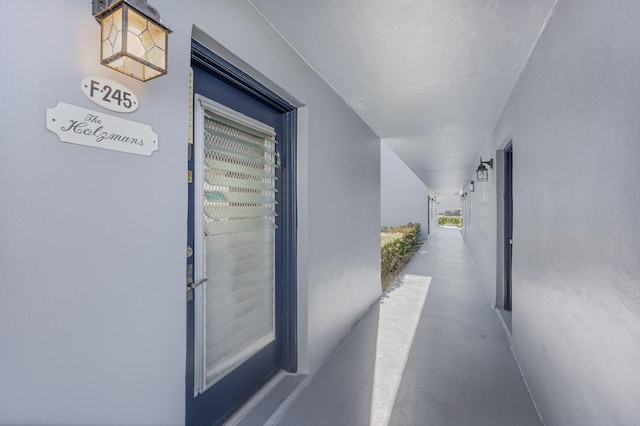 view of hallway