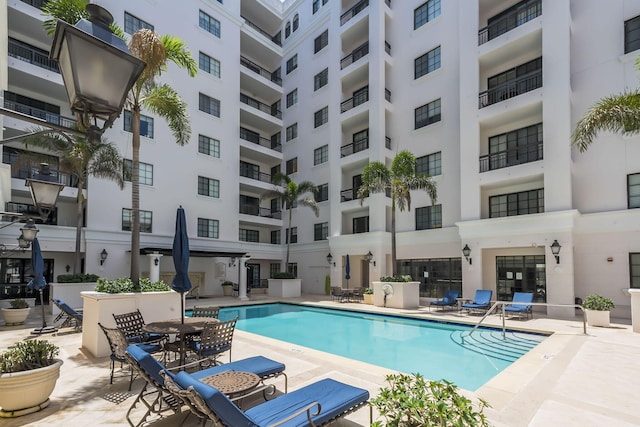 pool featuring a patio