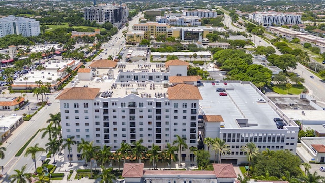 aerial view with a view of city