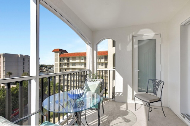 view of balcony