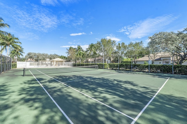 view of tennis court