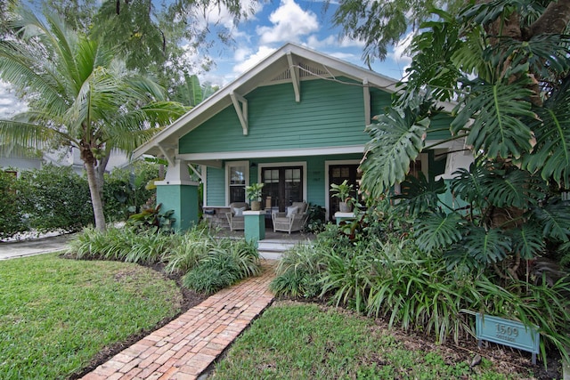 craftsman-style house featuring a porch