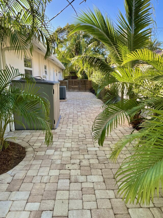 view of patio featuring cooling unit