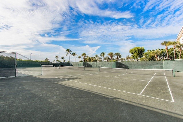 view of tennis court