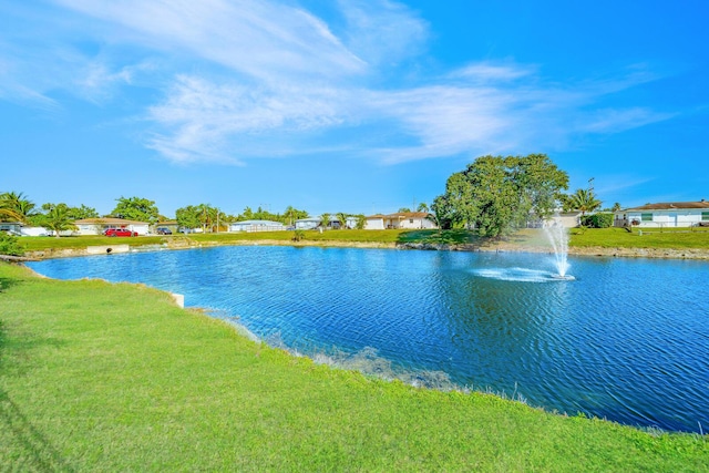 view of water feature