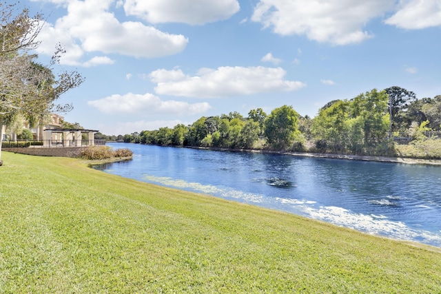 property view of water