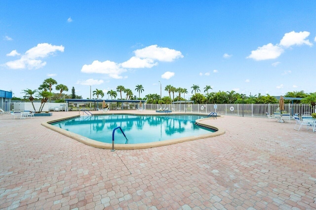 view of pool with a patio