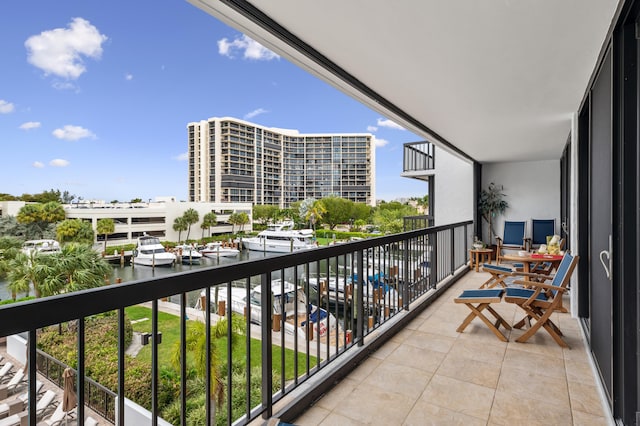 4748 S Ocean Blvd Unit 306, Highland Beach, FL 33487 - balcony featuring a water view