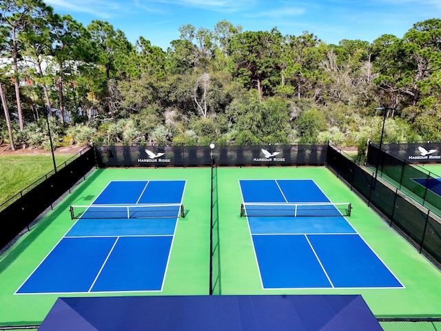 view of tennis court