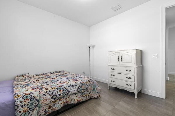 view of tiled bedroom