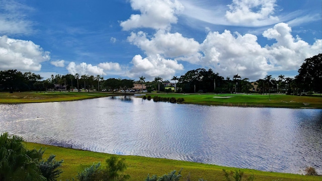 view of water feature