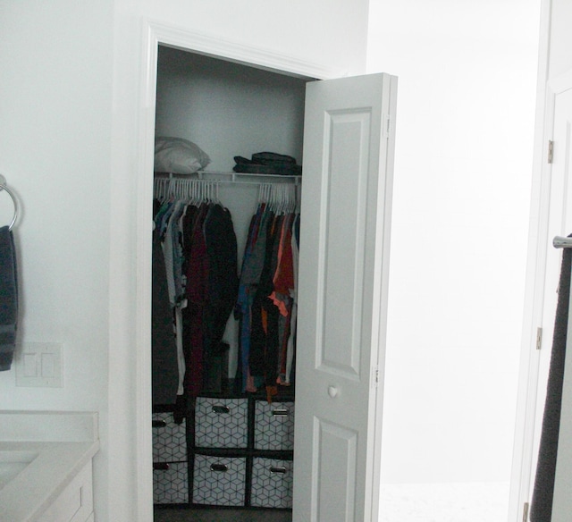 view of closet