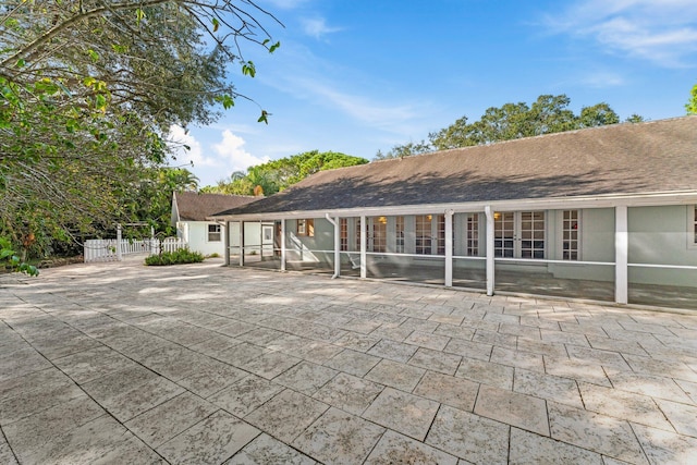 view of rear view of property